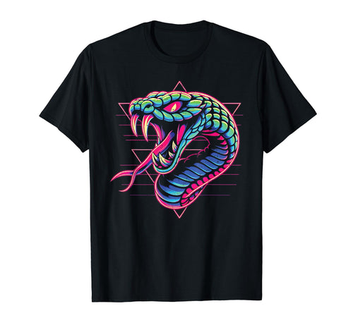 Snake Vaporwave Aesthetic Japanese T-Shirt - Streetwear Style for Adults - T-Shirt, Sweatshirt, Hoodie
