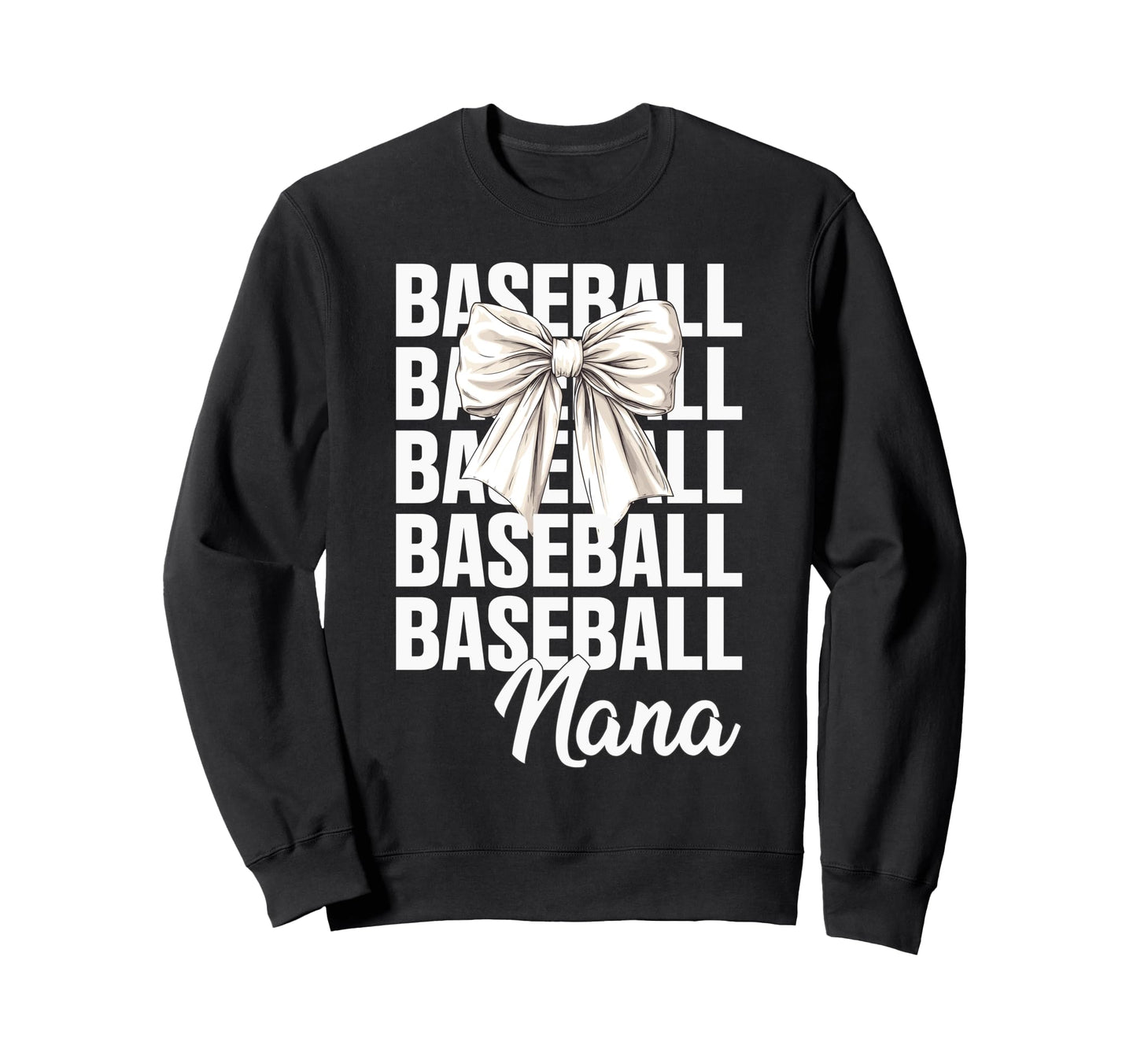 Baseball Nana Baseball Player Stylish Sweatshirt - Graphic Print Unisex - T-Shirt, Sweatshirt, Hoodie