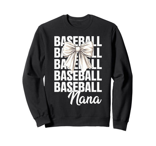 Baseball Nana Baseball Player Stylish Sweatshirt - Graphic Print Unisex - T-Shirt, Sweatshirt, Hoodie