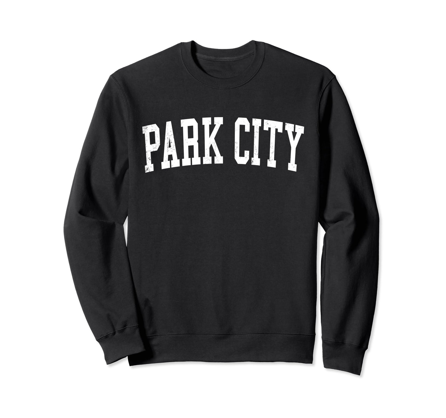 Park City Il Distressed White Sweatshirt - Novelty Apparel Men Women - T-Shirt, Sweatshirt, Hoodie