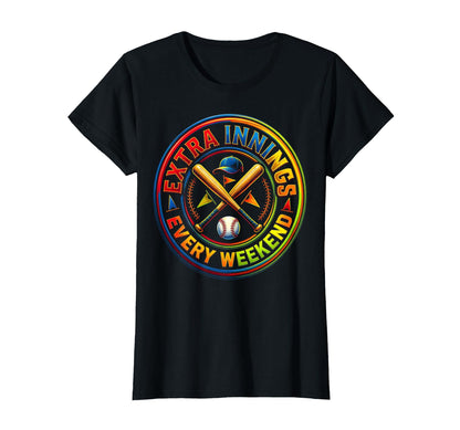 Baseball Dad Extra Innings Every T-Shirt - Custom Art Print Men Women - T-Shirt, Sweatshirt, Hoodie