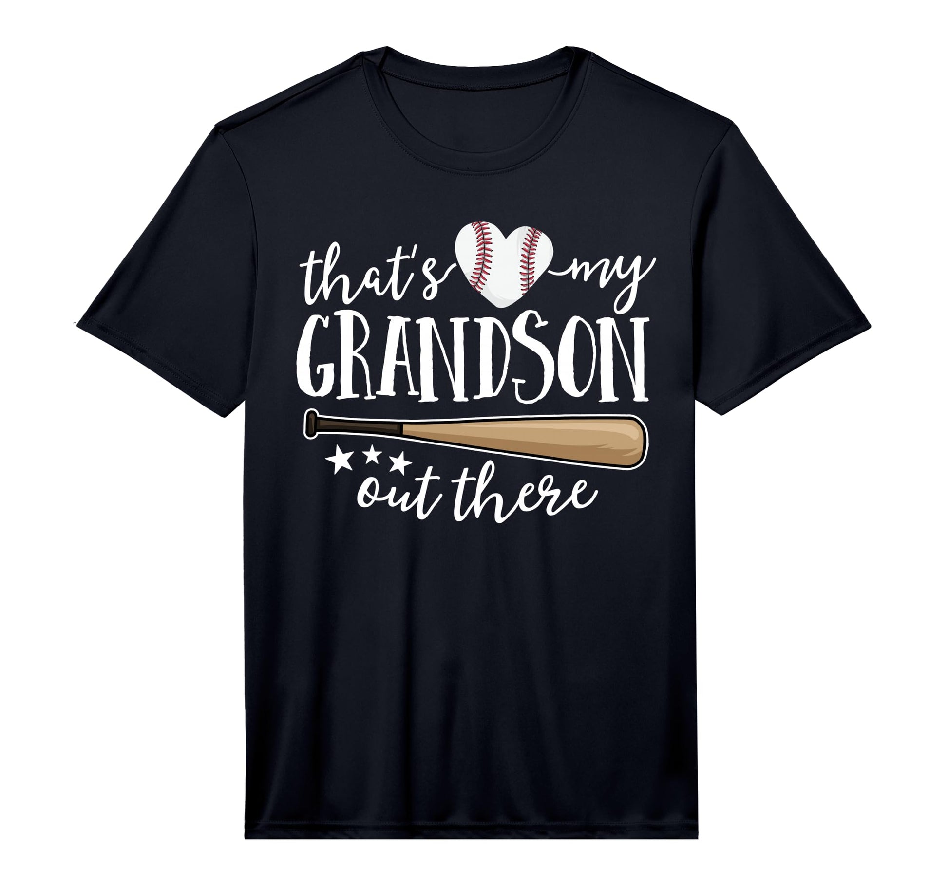 Thats My Grandson Out There Gift Baseball T-Shirt - Novelty Apparel Unisex - T-Shirt, Sweatshirt, Hoodie