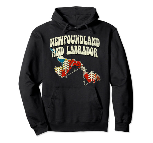 Newfoundland Labrador Province Rainbow Hoodie - Unique Graphic Men Women - T-Shirt, Sweatshirt, Hoodie