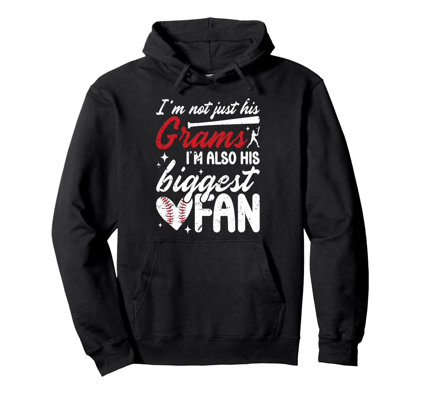 His Biggest Fan Baseball Grams Baseball Hoodie - Trendy Graphic Men Women - T-Shirt, Sweatshirt, Hoodie