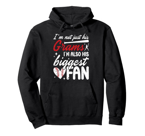 His Biggest Fan Baseball Grams Baseball Hoodie - Trendy Graphic Men Women - T-Shirt, Sweatshirt, Hoodie