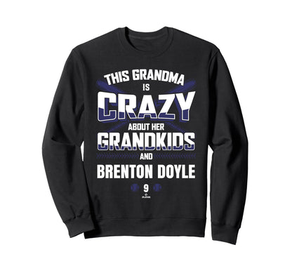 Grandma Crazy Brenton Doyle Sweatshirt - Trendy Graphic for Adults - T-Shirt, Sweatshirt, Hoodie