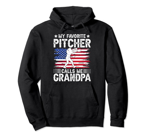 My Favorite Baseball Pitcher Grandpa Hoodie - Streetwear Style Unisex - T-Shirt, Sweatshirt, Hoodie