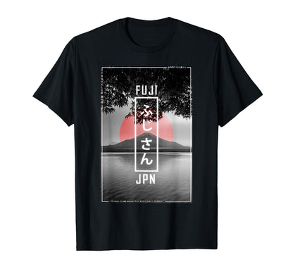 Mount Fuji Japan Lover Japanese 90S T-Shirt - Aesthetic Graphic Men Women - T-Shirt, Sweatshirt, Hoodie