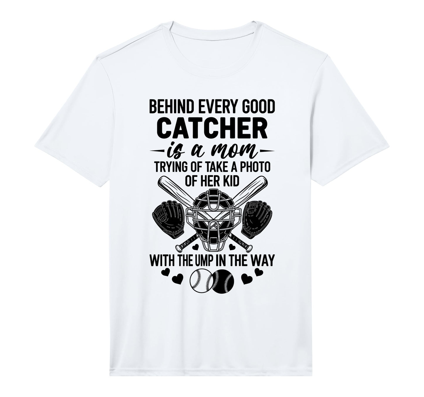 Baseball Catcher Mom Funny Sports T-Shirt - Aesthetic Graphic Men Women - T-Shirt, Sweatshirt, Hoodie