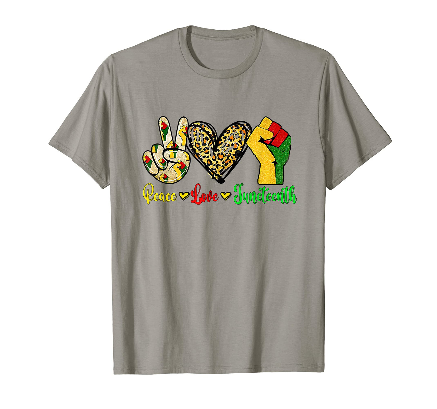 Peace Love Juneteenth T-Shirt - Fun Novelty Design Men Women - T-Shirt, Sweatshirt, Hoodie