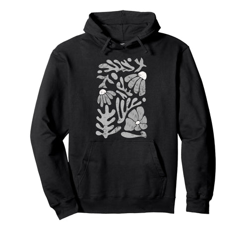 Boho Bloom Vibe Boho Art Flower Hoodie - Minimalist Print Men Women - T-Shirt, Sweatshirt, Hoodie