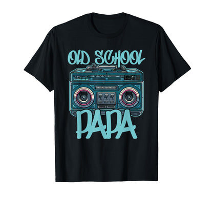 Old School Papa Boombox Vibes 70S 80S T-Shirt - Custom Art Print Men Women - T-Shirt, Sweatshirt, Hoodie