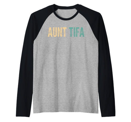 I Am Aunt Tifa Funny Typographic Hoodie - Minimalist Print Unisex - T-Shirt, Sweatshirt, Hoodie