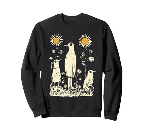 Boho Birds Sweatshirt - Trendy Graphic Unisex - T-Shirt, Sweatshirt, Hoodie