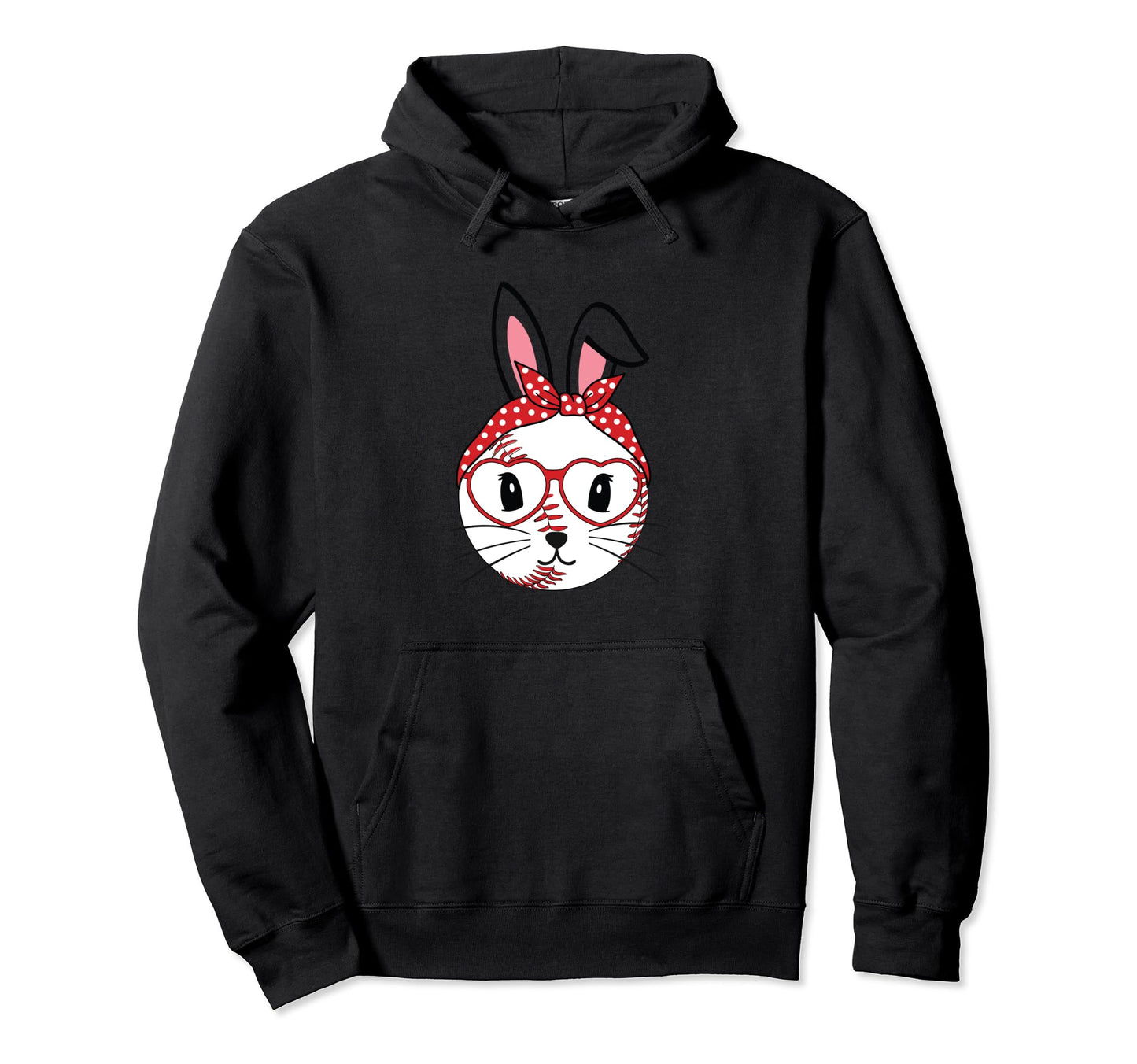 Happy Easter Bunny Playing Hoodie - Casual Everyday Wear for Adults - T-Shirt, Sweatshirt, Hoodie