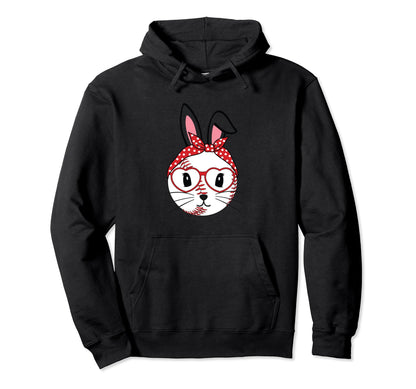 Happy Easter Bunny Playing Hoodie - Casual Everyday Wear for Adults - T-Shirt, Sweatshirt, Hoodie