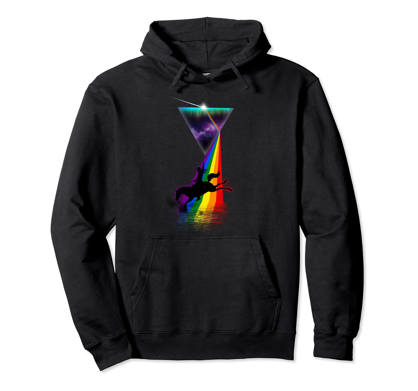 Prism Bucking Bronco Hoodie - Streetwear Style Men Women - T-Shirt, Sweatshirt, Hoodie