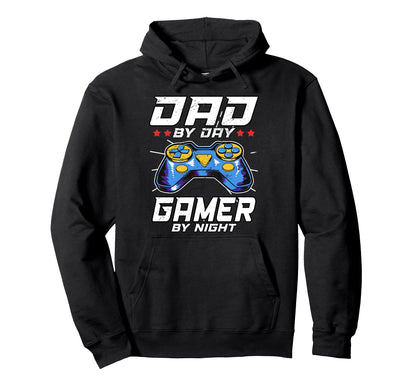 Dad Day Gamer Night Video Games Player Hoodie - Trendy Graphic Men Women - T-Shirt, Sweatshirt, Hoodie
