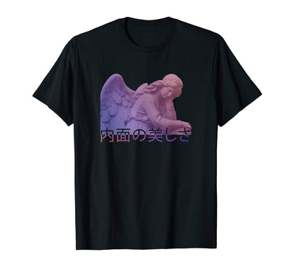 Japanese Aesthetic Angel Art Vaporwave T-Shirt - Unique Graphic Unisex - T-Shirt, Sweatshirt, Hoodie