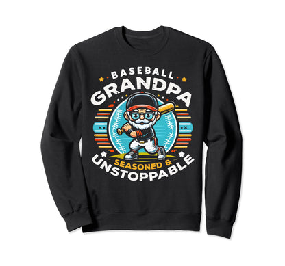 Baseball Grandpa Grandfather Gramps Sweatshirt - Unique Graphic for Adults - T-Shirt, Sweatshirt, Hoodie