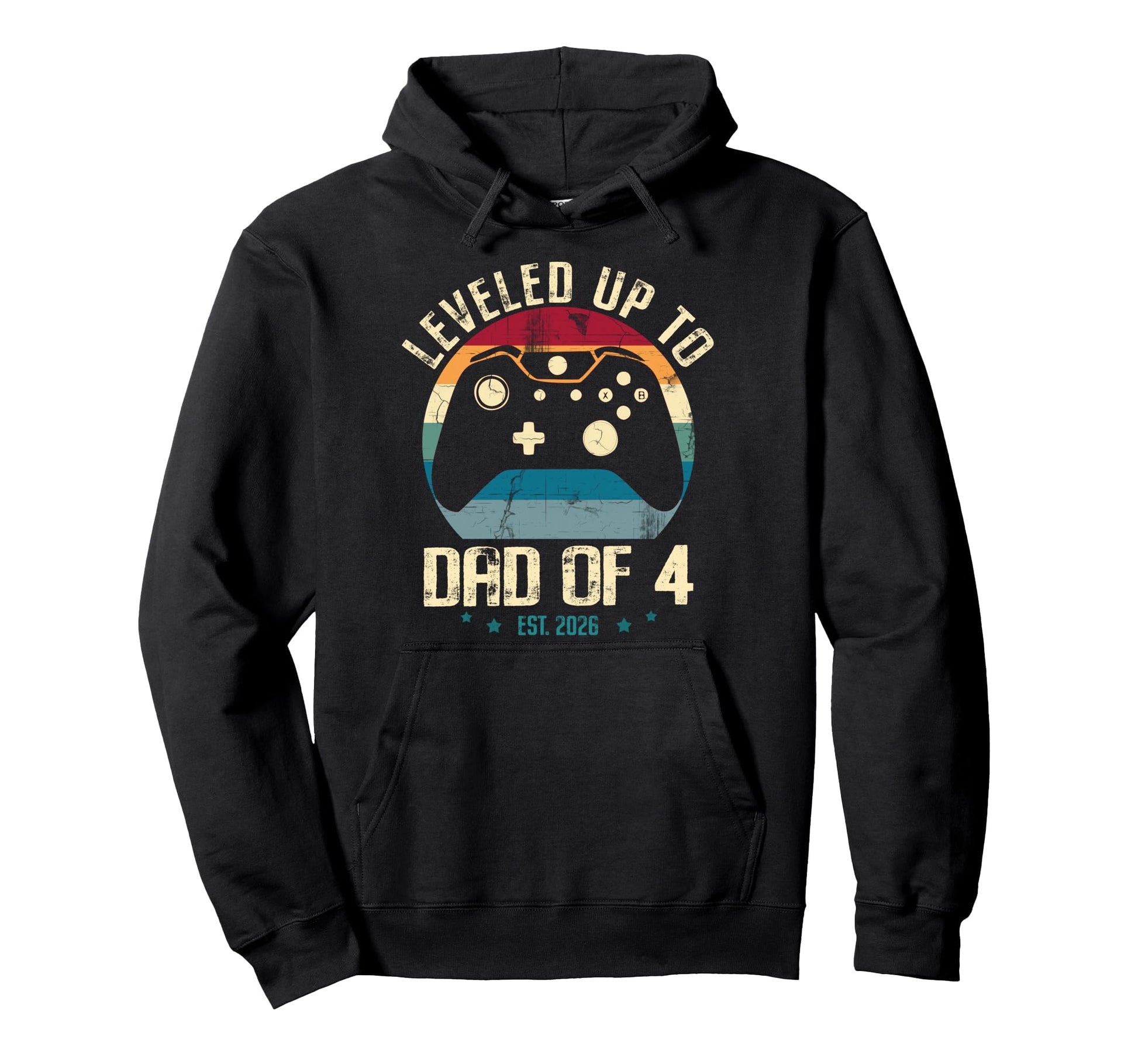 I Leveled Up To Dad 4 2026 New Gamer Daddy Hoodie - Novelty Apparel Unisex - T-Shirt, Sweatshirt, Hoodie