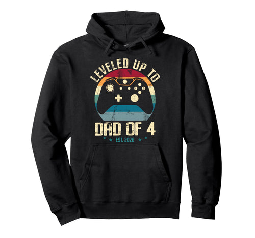 I Leveled Up To Dad 4 2026 New Gamer Daddy Hoodie - Novelty Apparel Unisex - T-Shirt, Sweatshirt, Hoodie