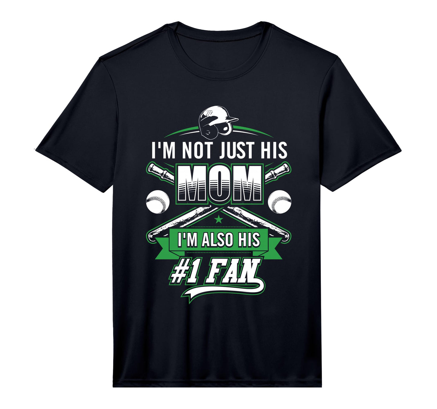 Im Not Just His Mom Im His Number 1 Fan T-Shirt - Custom Art Print Unisex - T-Shirt, Sweatshirt, Hoodie