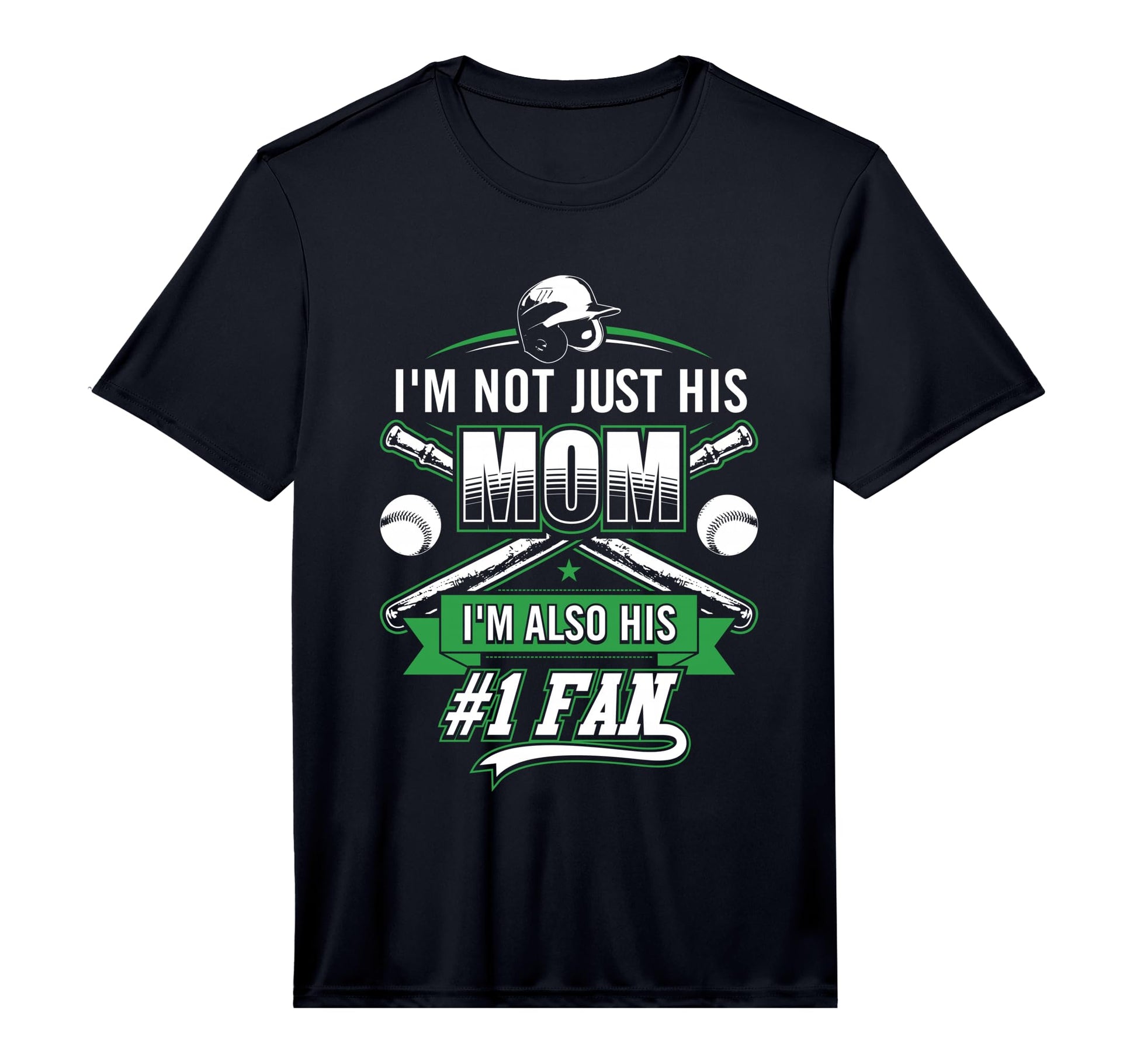Im Not Just His Mom Im His Number 1 Fan T-Shirt - Custom Art Print Unisex - T-Shirt, Sweatshirt, Hoodie