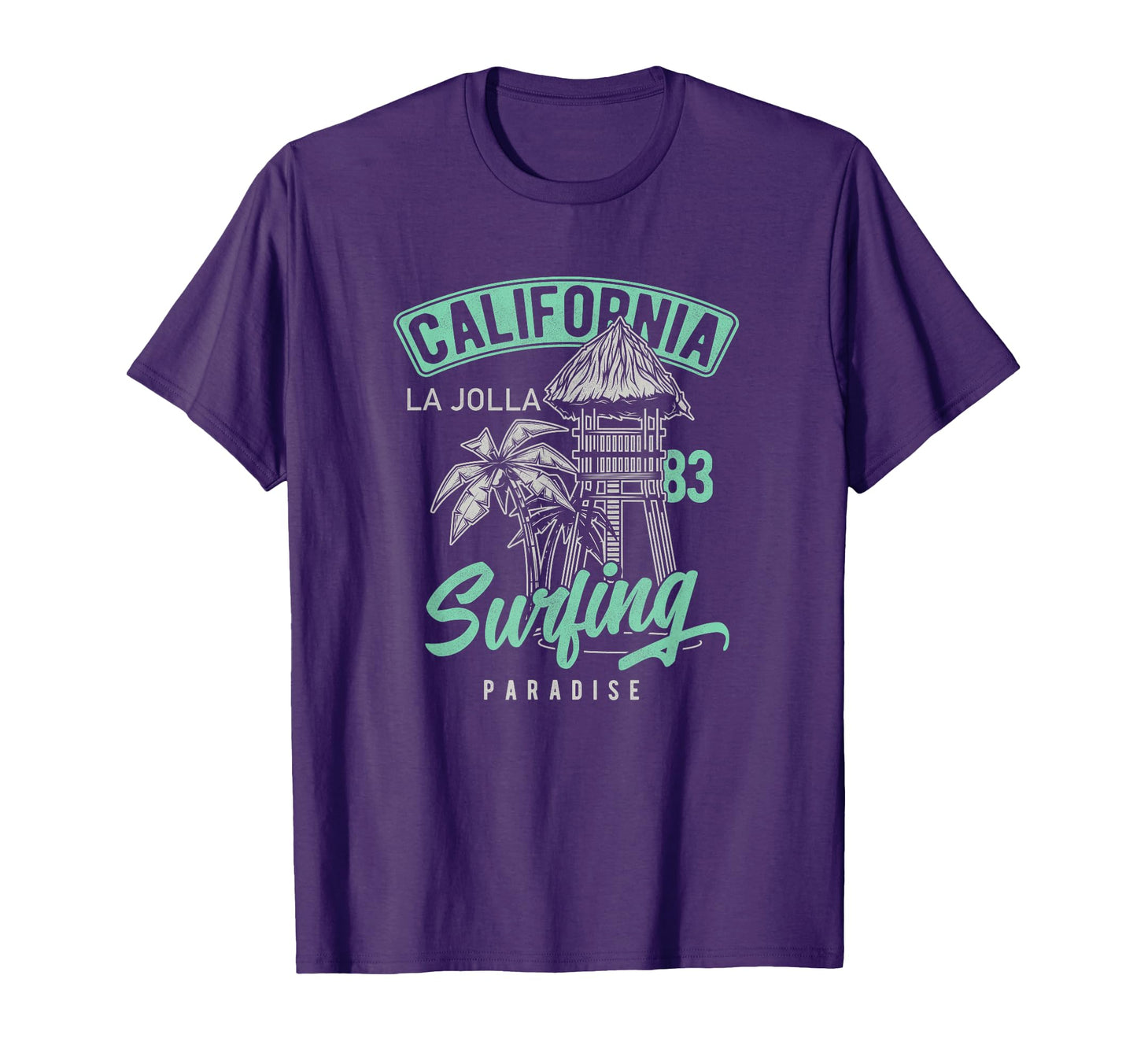 La Jolla 70S 80S Throwback Surf T-Shirt - Fun Novelty Design Men Women - T-Shirt, Sweatshirt, Hoodie