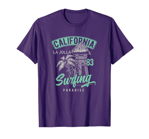 La Jolla 70S 80S Throwback Surf T-Shirt - Fun Novelty Design Men Women - T-Shirt, Sweatshirt, Hoodie