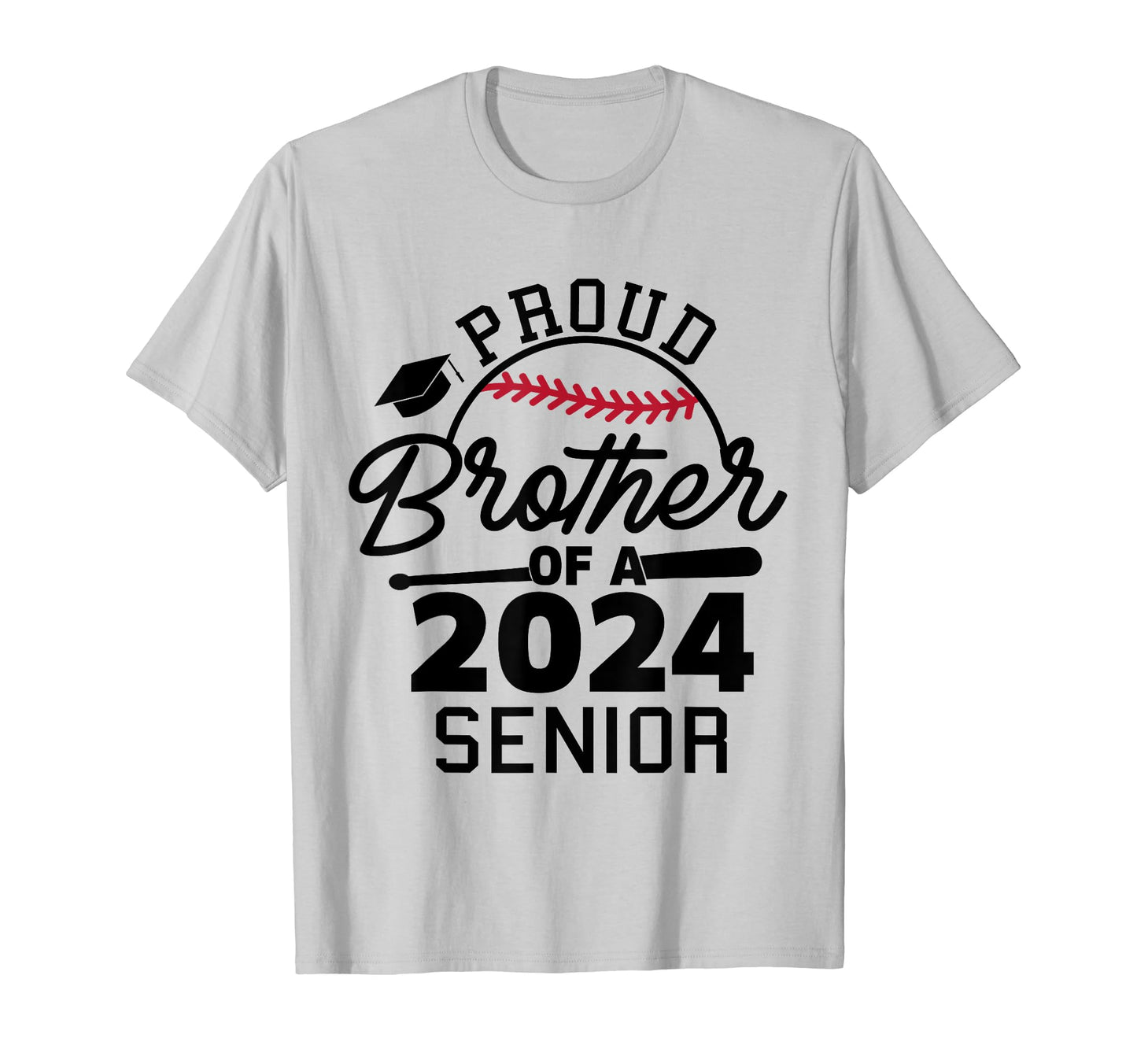 Proud Brother 2024 Senior Baseball T-Shirt - Custom Art Print Men Women - T-Shirt, Sweatshirt, Hoodie