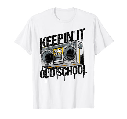 Old School Hip Hop 80S 90S Mixtape T-Shirt - Graphic Print Men Women - T-Shirt, Sweatshirt, Hoodie