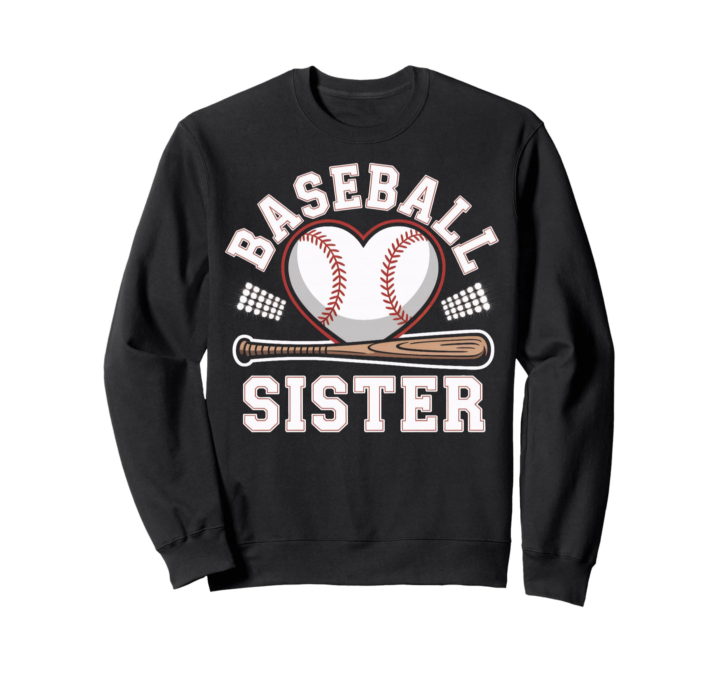 Baseball Sister Rooting From Sweatshirt - Custom Art Print for Adults - T-Shirt, Sweatshirt, Hoodie