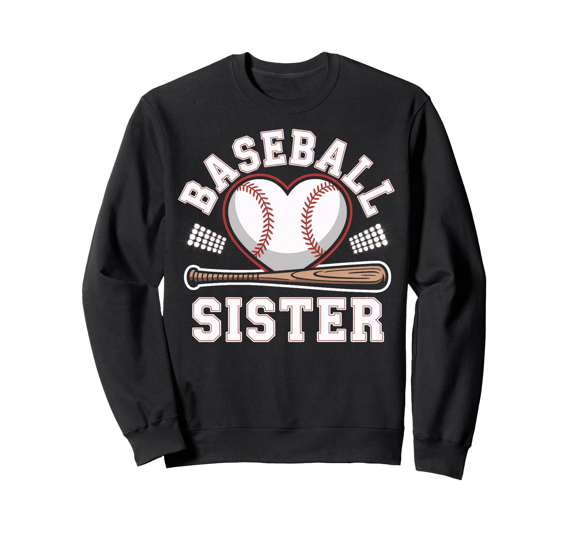 Baseball Sister Rooting From Sweatshirt - Custom Art Print for Adults - T-Shirt, Sweatshirt, Hoodie
