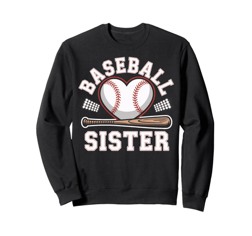 Baseball Sister Rooting From Sweatshirt - Custom Art Print for Adults - T-Shirt, Sweatshirt, Hoodie