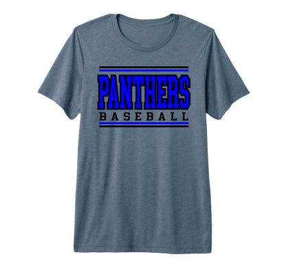 Panther Baseball Mom Game Day Blue T-Shirt - Casual Everyday Wear Unisex - T-Shirt, Sweatshirt, Hoodie
