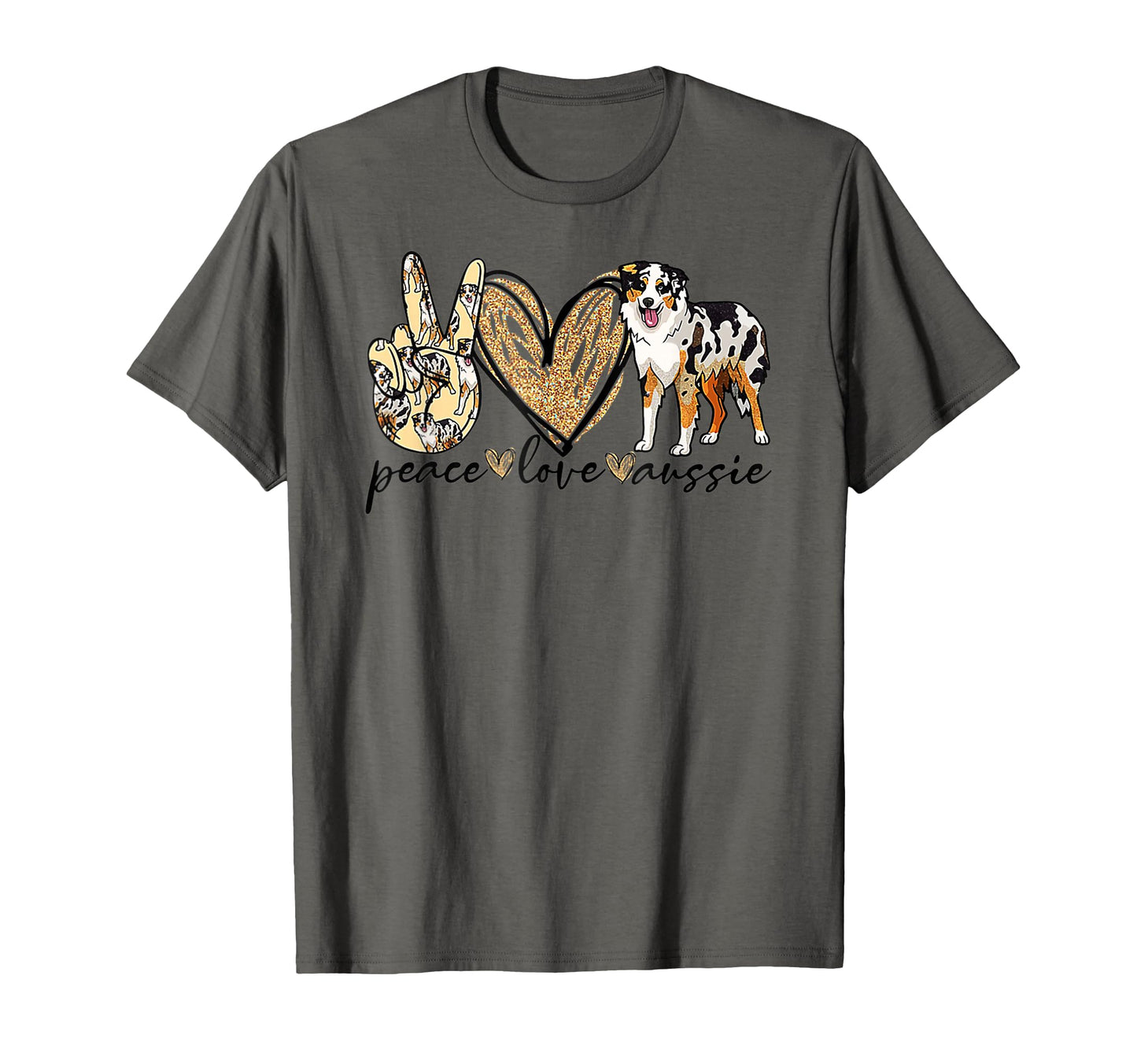 Peace Love Aussie Funny Aussie Mom T-Shirt - Streetwear Style for Adults - T-Shirt, Sweatshirt, Hoodie