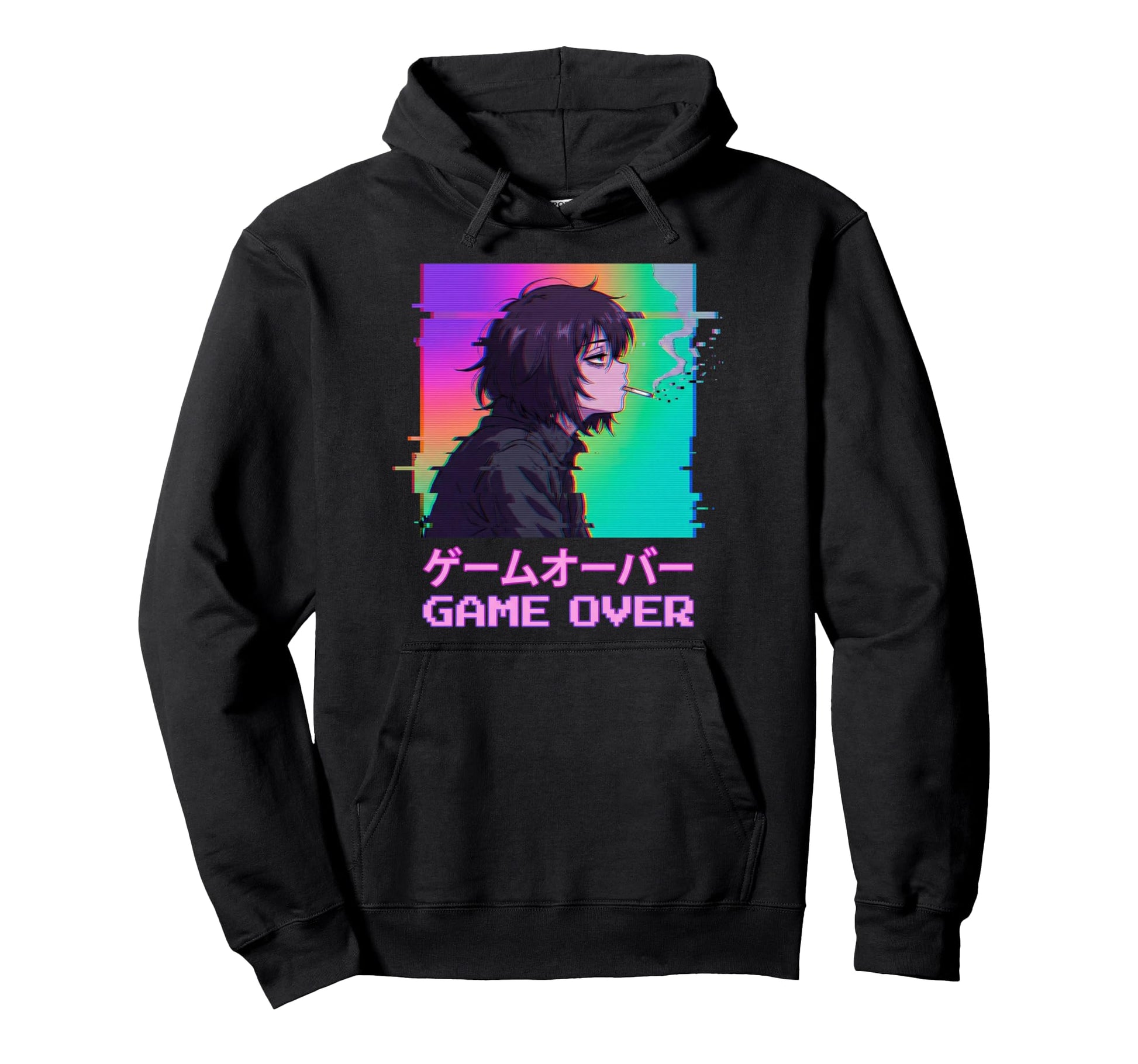 Indie Old Aesthetic Vaporwave Sad Anime Lofi Hoodie - Graphic Print Unisex - T-Shirt, Sweatshirt, Hoodie