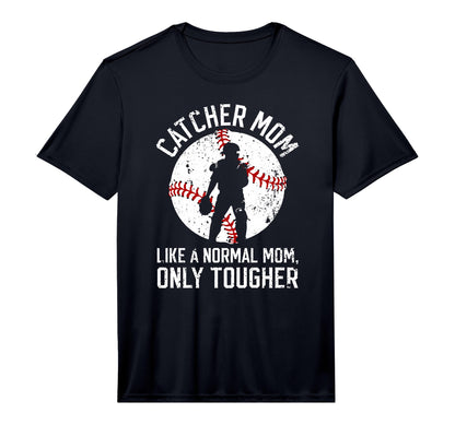 Mens Tough Baseball Catcher Mom T-Shirt - Streetwear Style for Adults - T-Shirt, Sweatshirt, Hoodie