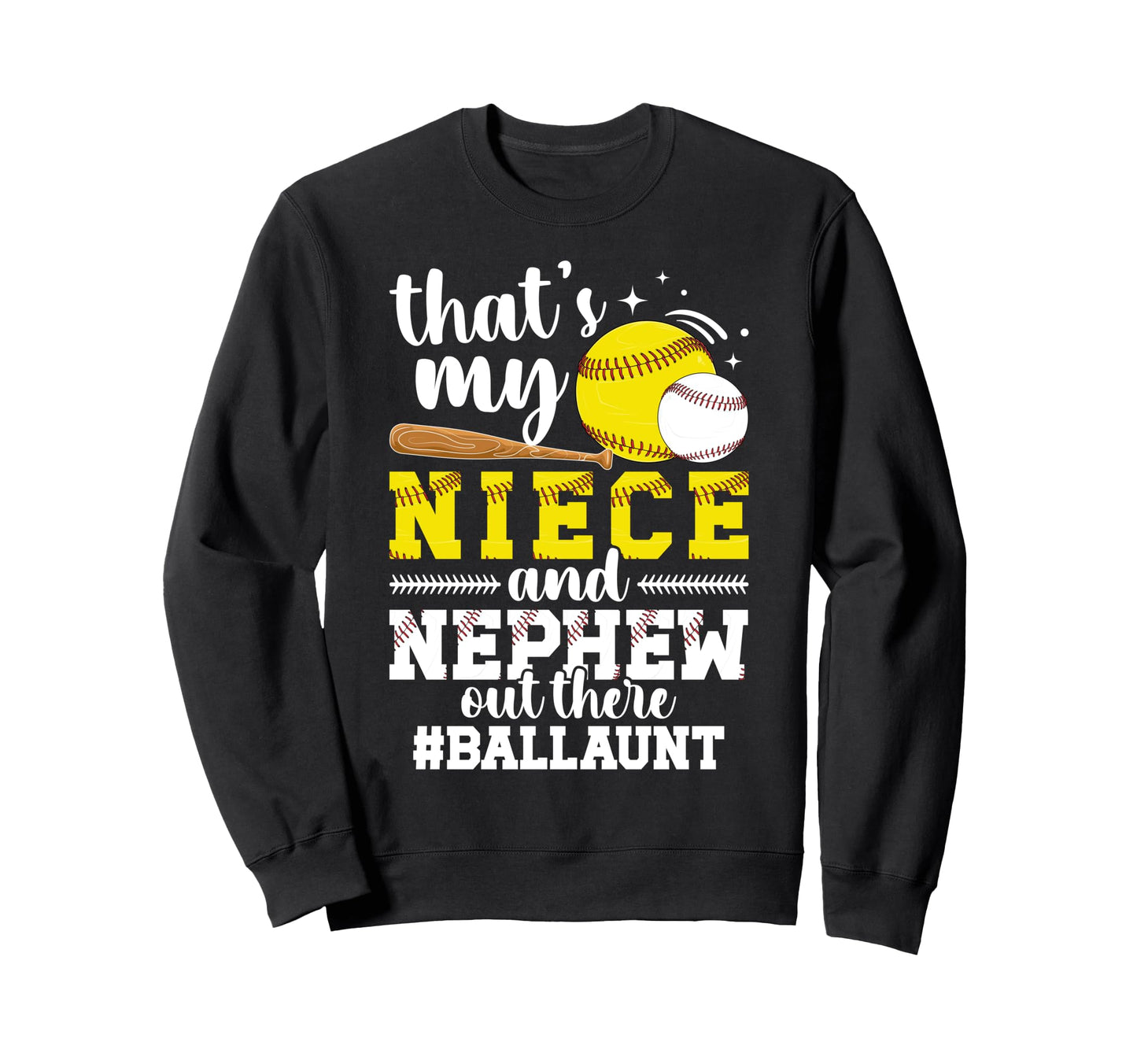 Proud Ball Aut Baseball Sweatshirt - Casual Everyday Wear Men Women - T-Shirt, Sweatshirt, Hoodie