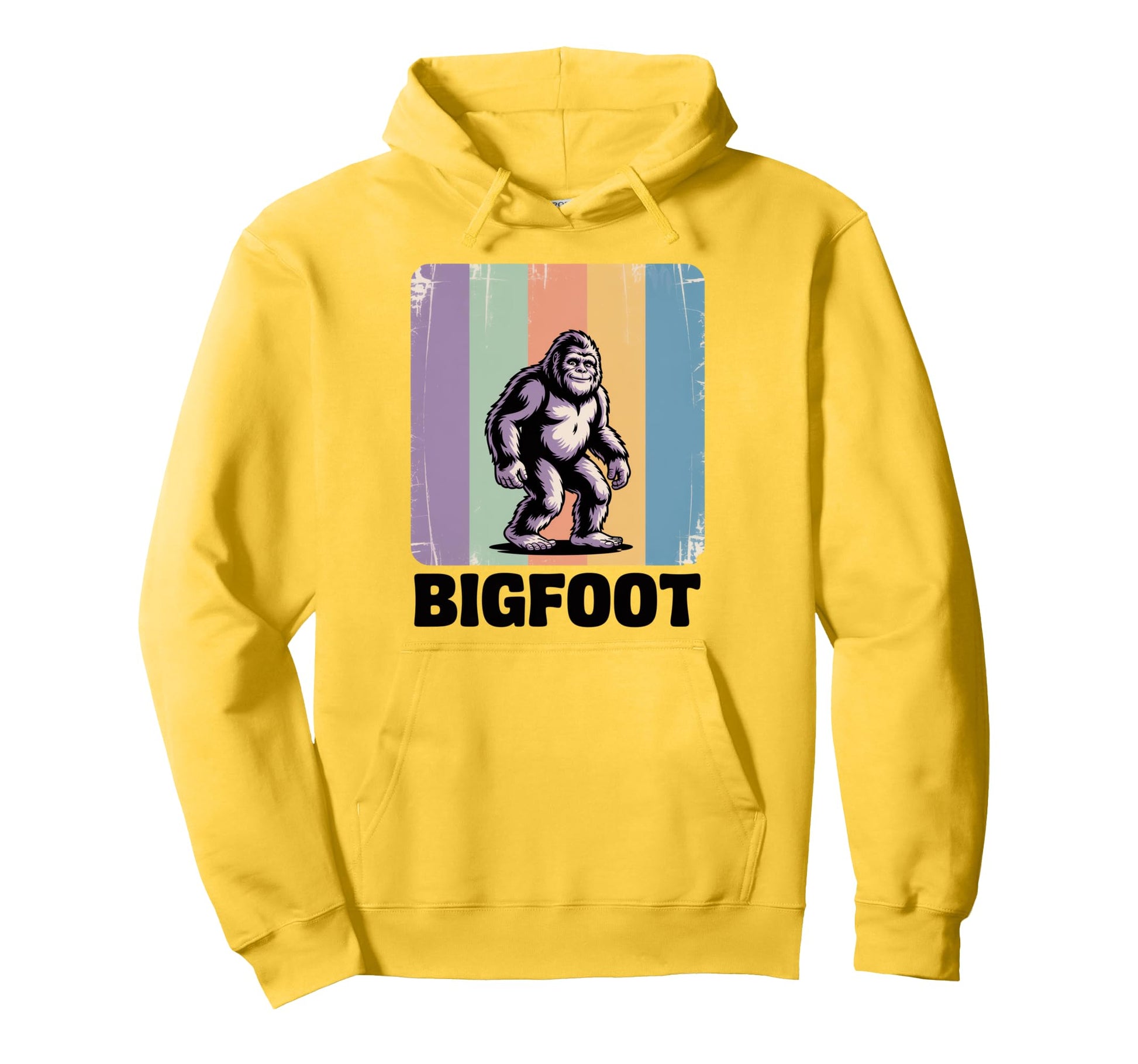 Bigfoot Rainbow Hoodie - Custom Art Print for Adults - T-Shirt, Sweatshirt, Hoodie