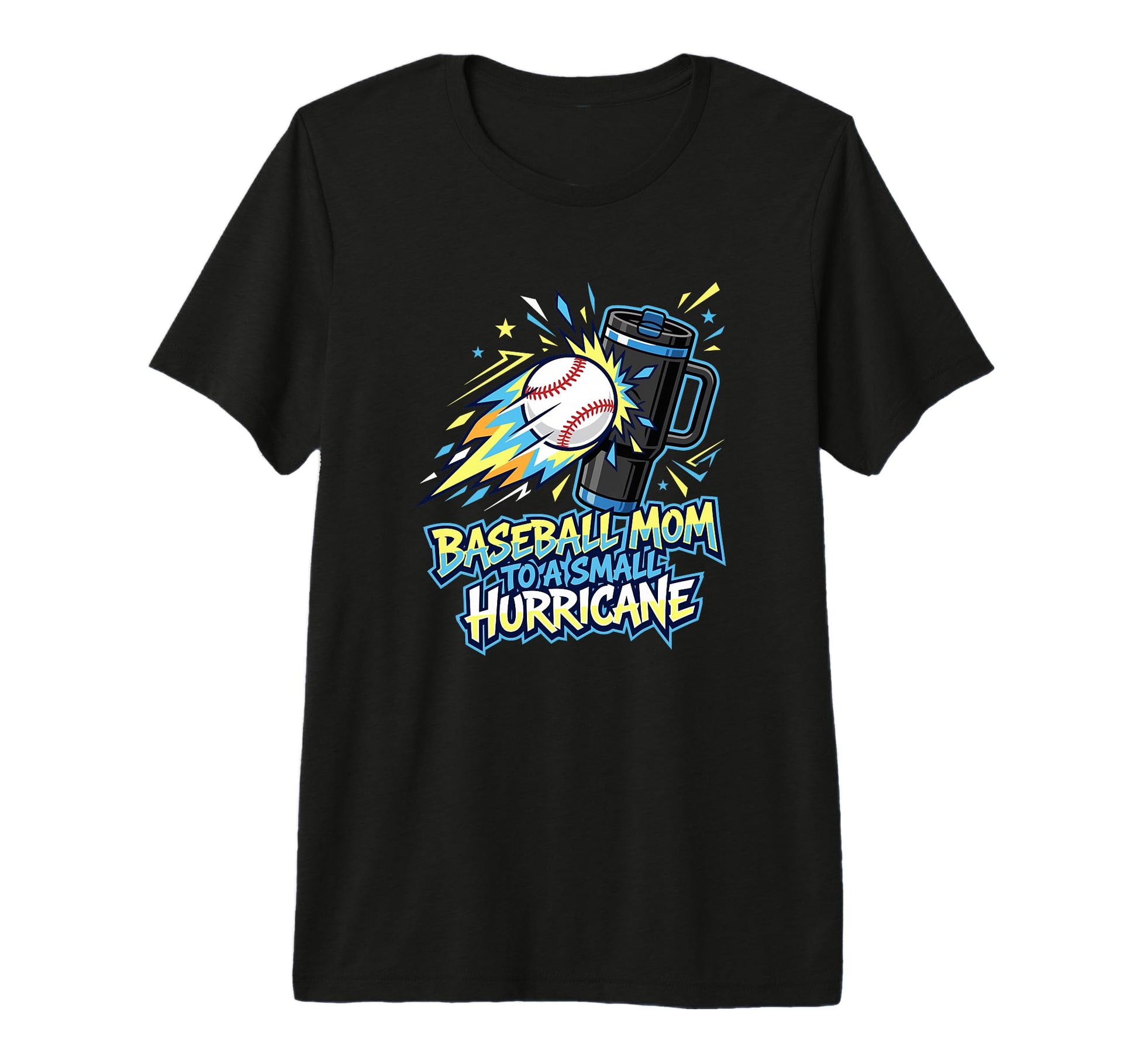 Baseball Mom To Small Hurricane T-Shirt - Graphic Print for Adults - T-Shirt, Sweatshirt, Hoodie