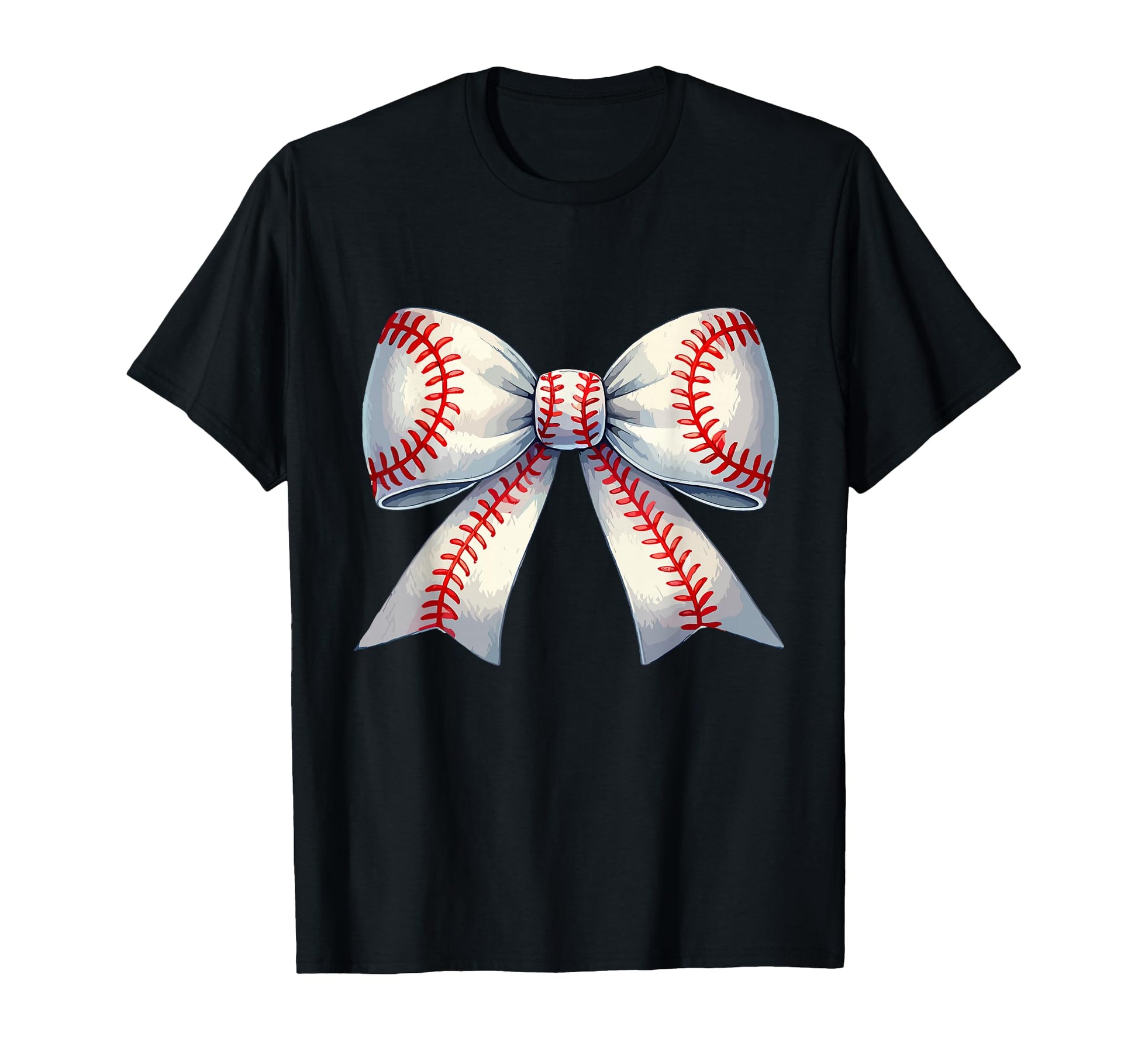 Coquette Baseball Bow Baseball Mom T-Shirt - Minimalist Print Unisex - T-Shirt, Sweatshirt, Hoodie