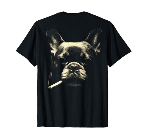 French Bulldog Smoking Cigarette T-Shirt - Unique Graphic for Adults - T-Shirt, Sweatshirt, Hoodie