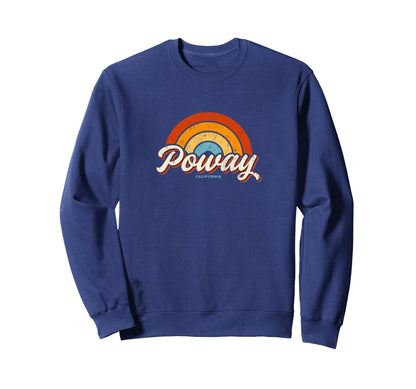 Poway California Ca Rainbow 70S Sweatshirt - Aesthetic Graphic Unisex - T-Shirt, Sweatshirt, Hoodie