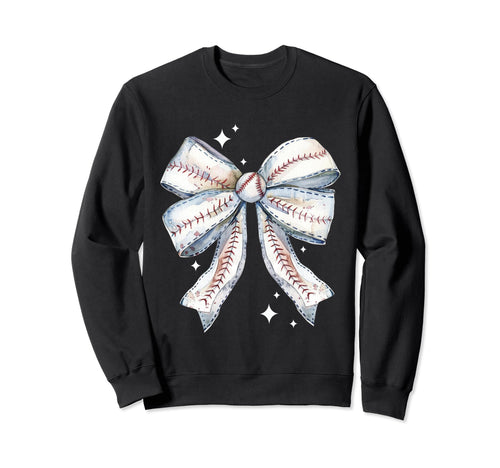 Baseball Coquette Bow Baseball Mom Sweatshirt - Trendy Graphic for Adults - T-Shirt, Sweatshirt, Hoodie