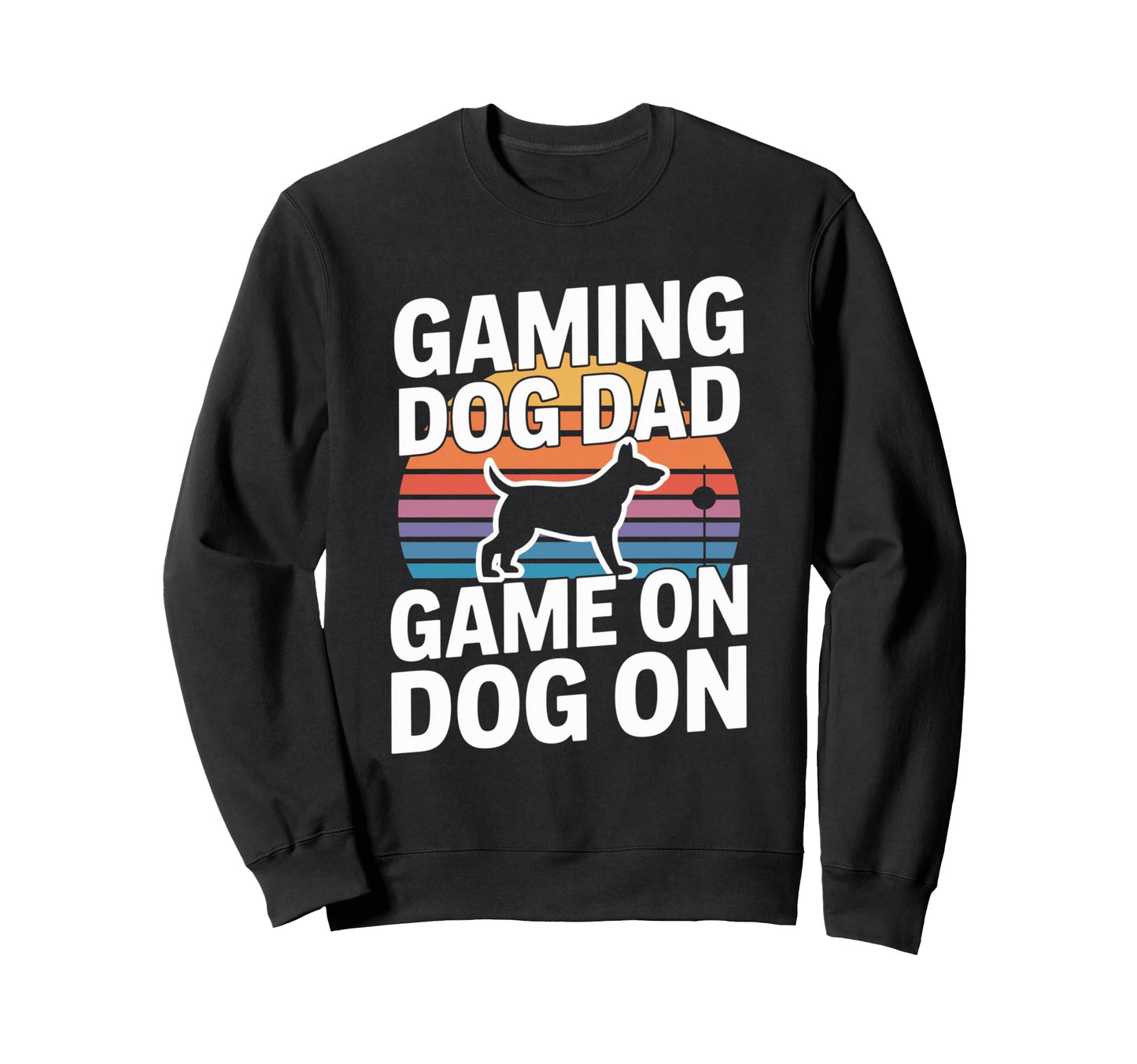 Funny Gaming Dog Dad Game Dog Sweatshirt - Aesthetic Graphic for Adults - T-Shirt, Sweatshirt, Hoodie
