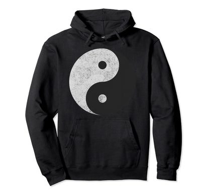 Yin Yang Symbol Tao Taijitu Yoga Peace Love Hoodie - Unique Graphic Unisex - T-Shirt, Sweatshirt, Hoodie