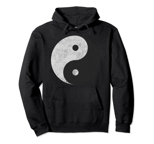 Yin Yang Symbol Tao Taijitu Yoga Peace Love Hoodie - Unique Graphic Unisex - T-Shirt, Sweatshirt, Hoodie