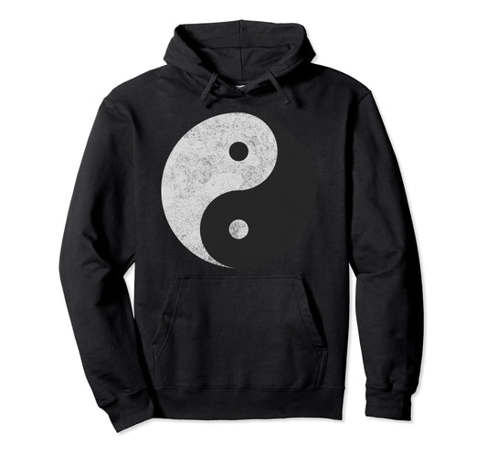 Yin Yang Symbol Tao Taijitu Yoga Peace Love Hoodie - Unique Graphic Unisex - T-Shirt, Sweatshirt, Hoodie